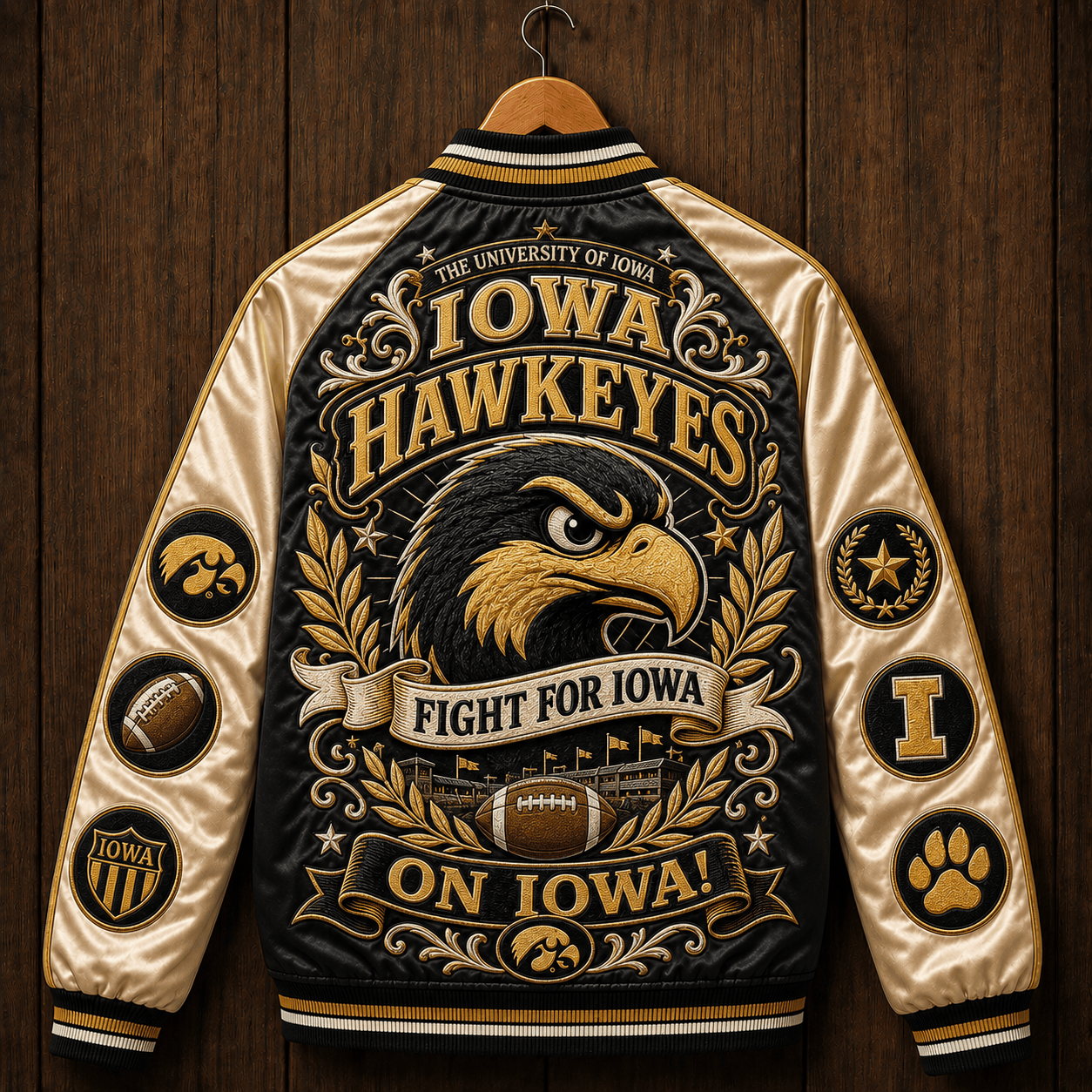 PREMIUM IWHK SATIN BASEBALL JACKET NTNA