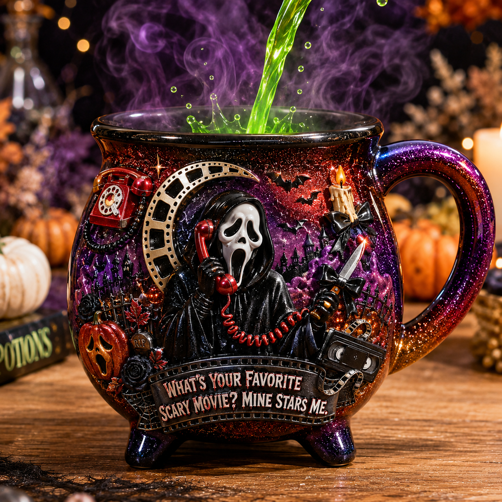 Premium SCRE Witch Cauldron Mug TTNL