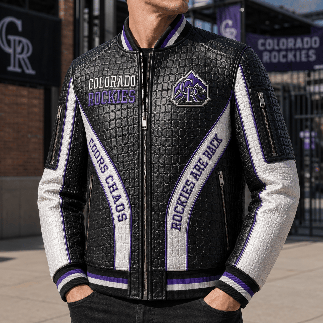 Premium CLRDR Leather Zipper Jacket PVNA