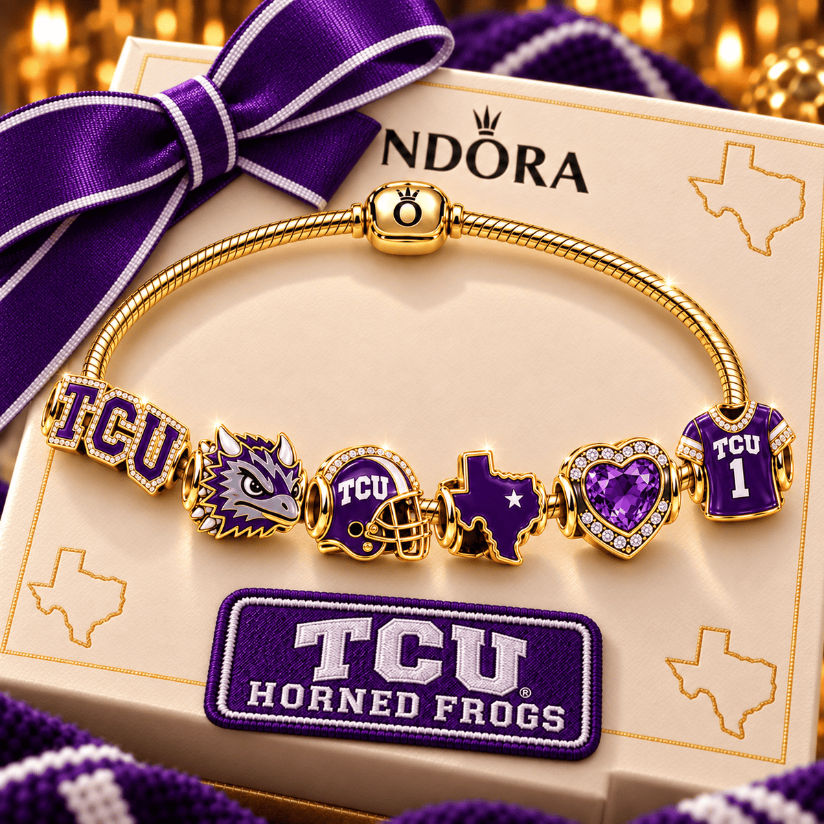TCU Gold Charm Set NHVH