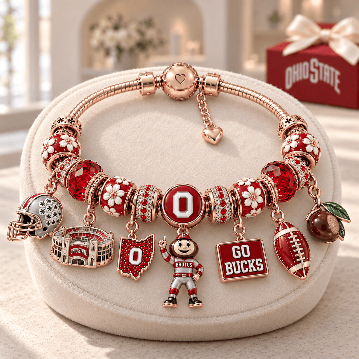 OSB Gold Charm Bracelet Set NHVH