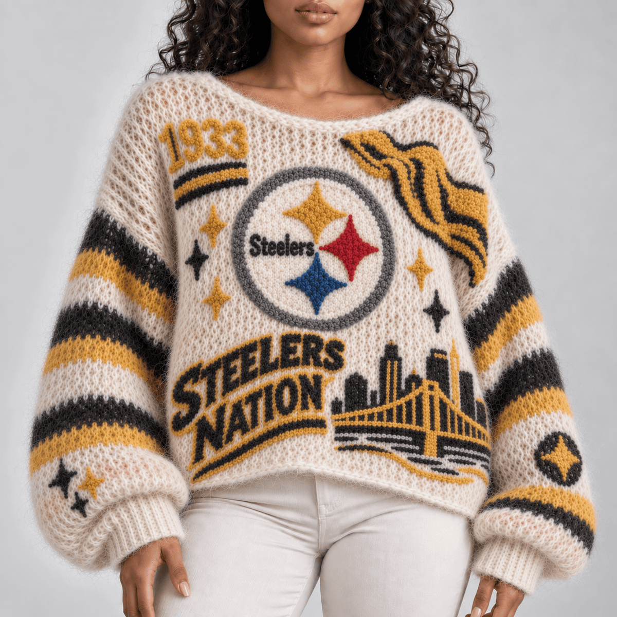 PBS Women’s Open-Knit Sweater NTKO